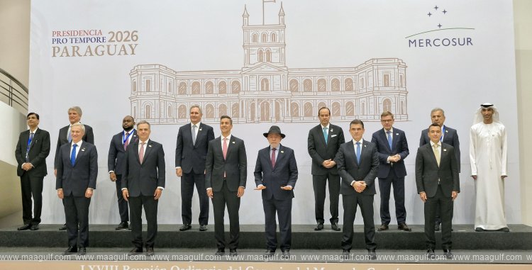 Thani Al Zeyoudi delivers UAE address at Mercosur Summit