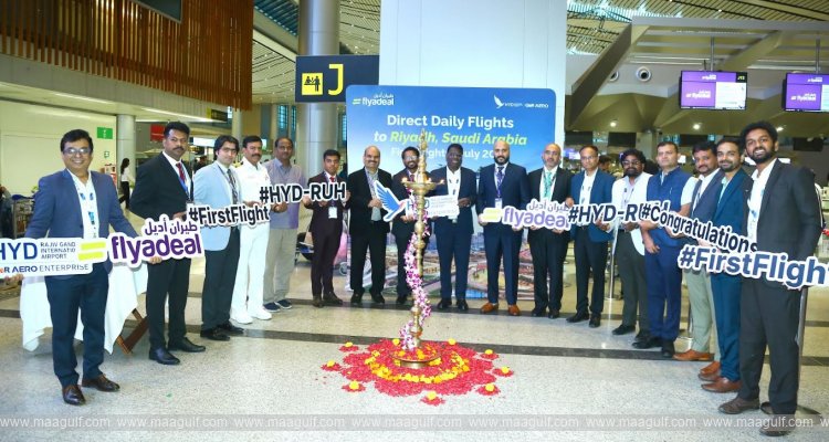 హైదరాబాద్–రియాద్‌కు ఫ్లైఅడీల్ రోజువారీ విమానాలు ప్రారంభం