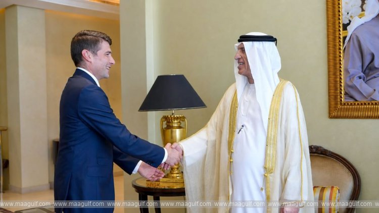 Saud bin Saqr receives Consul-General of Russian Federation