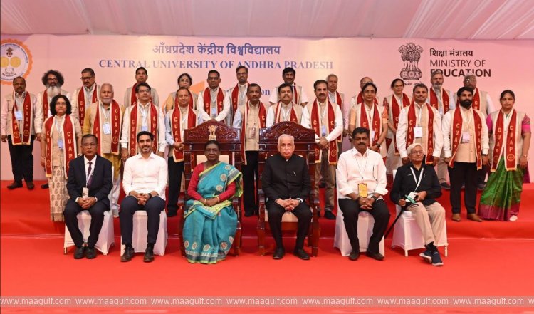 President Droupadi Murmu Graces First Convocation of Central University of Andhra Pradesh