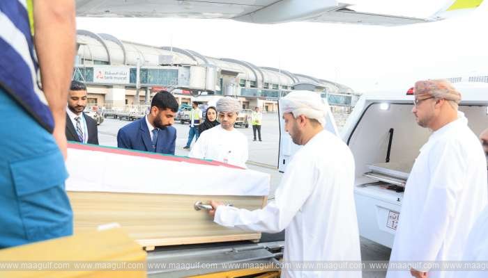 Nadhira Al Harthi\'s mortal remains reach Oman...!!