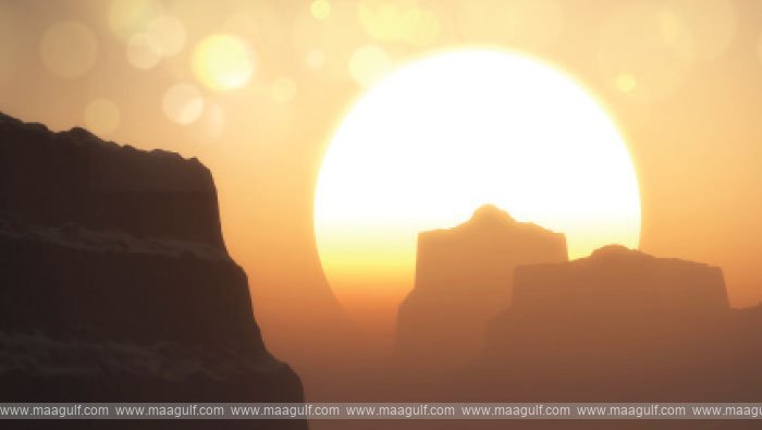 The intensity of the heat is high in Oman in August..!!