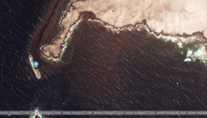 Oil pollution off the coast of Oman... impact extends over 12 kilometers...!!