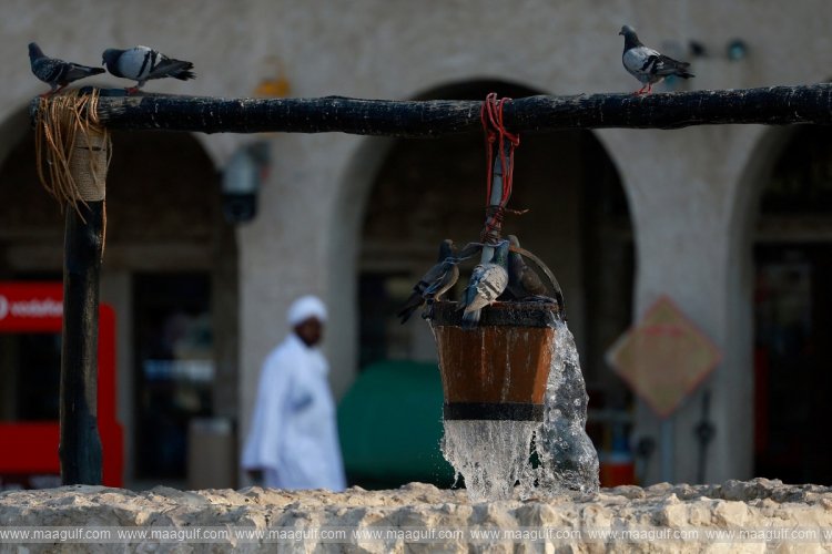 Hot and humid weather in Qatar even in August...!!
