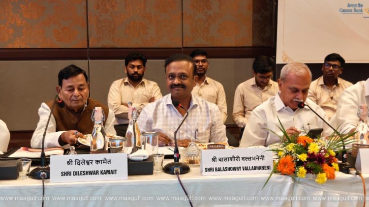 MP Balashowry at a parliamentary committee meeting in Chennai