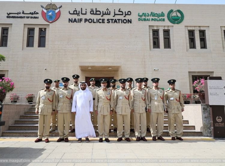 Lieutenant General Abdulla Khalifa Al Marri Inspects Naif Police Station