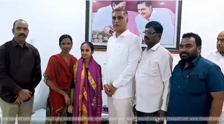 Harish Rao stands by a poor student in distress..helps him with his education