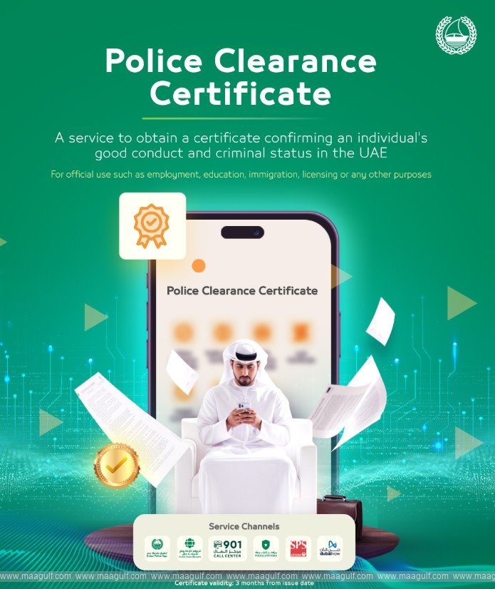 No need to go to the police station anymore.. Police clearance certificate digitally