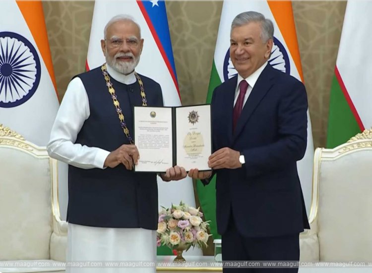 Prime Minister Modi conferred with Uzbekistan\'s highest award