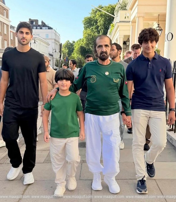 The experience of meeting Sheikh Mohammad in a foreign city.. UAE official shared summer memories with his son