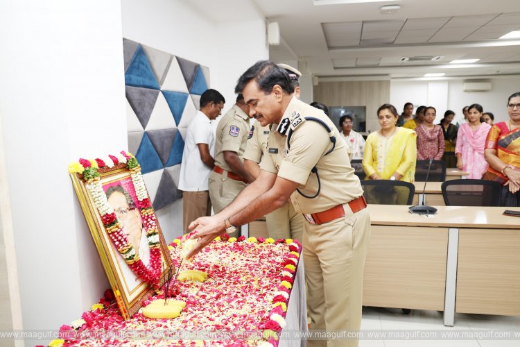 ప్రొఫెసర్ కె. జయశంకర్ జయంతి సందర్భంగా నివాళులర్పించిన డీజీపీ సి.వి.ఆనంద్