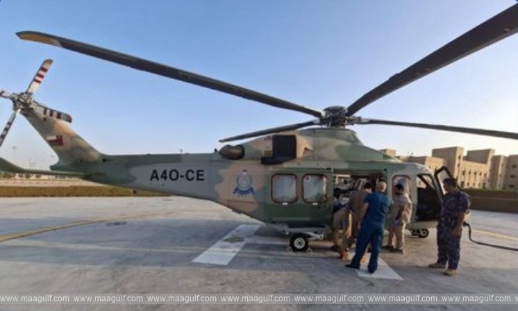 Indian injured in accident.. taken to hospital in air ambulance..!!
