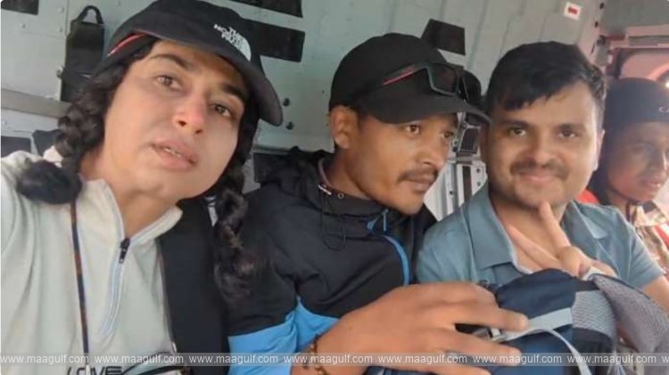 Omani woman trapped on a hill after 72 hours in Nepal floods is safe..!!