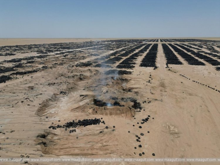 Kuwait prepares to build roads using recycled tires..!!