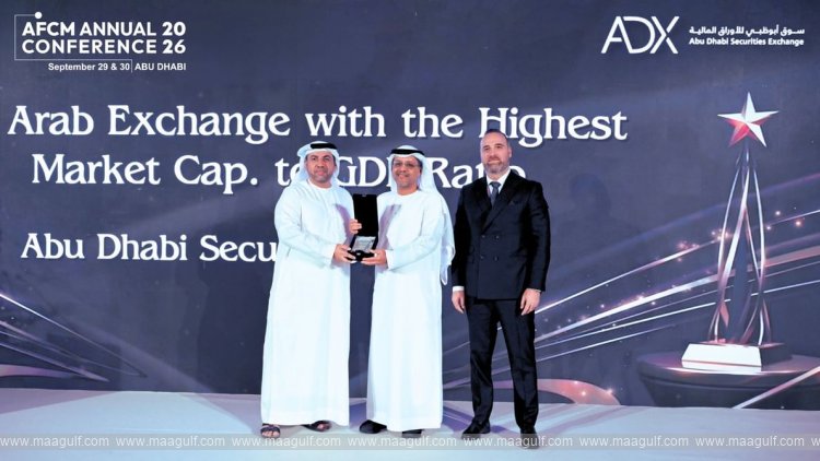 ADX wins \'Arab Exchange with Highest Market Capitalisation to GDP Ratio\'
