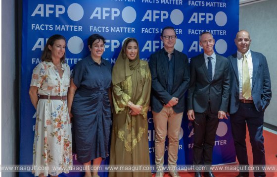 Mona Al Marri tours AFP’s expanded Dubai office as the news agency strengthens its Gulf operations