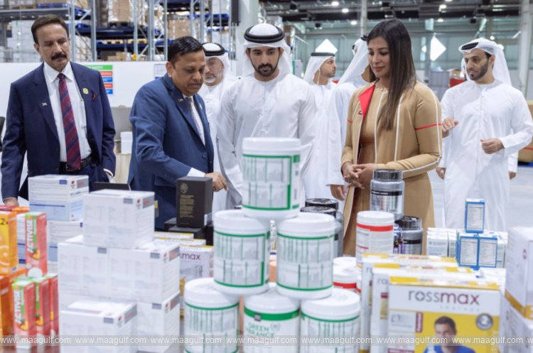 Sheikh Hamdan visits Aster Pharmacy Distribution Center