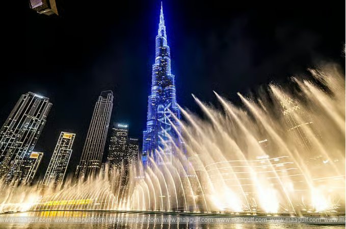 Dubai Fountain Resumes Shows with Reduced Soundtrack During Mourning Period