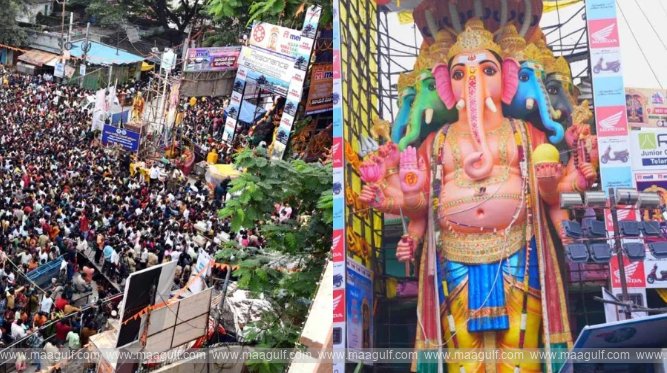 Khairatabad Bada Ganesh Darshan...queues are getting longer!