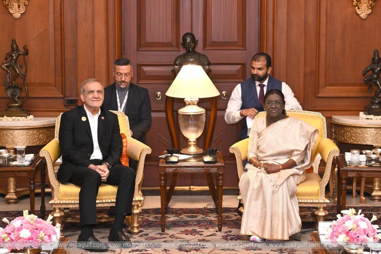 రాష్ట్రపతి ముర్ముతో ఇరాన్ అధ్యక్షుడు మసూద్ పెజెష్కియాన్ భేటీ
