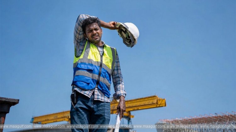 Scorching heat in Kuwait... Mid-day work ban ends...!!