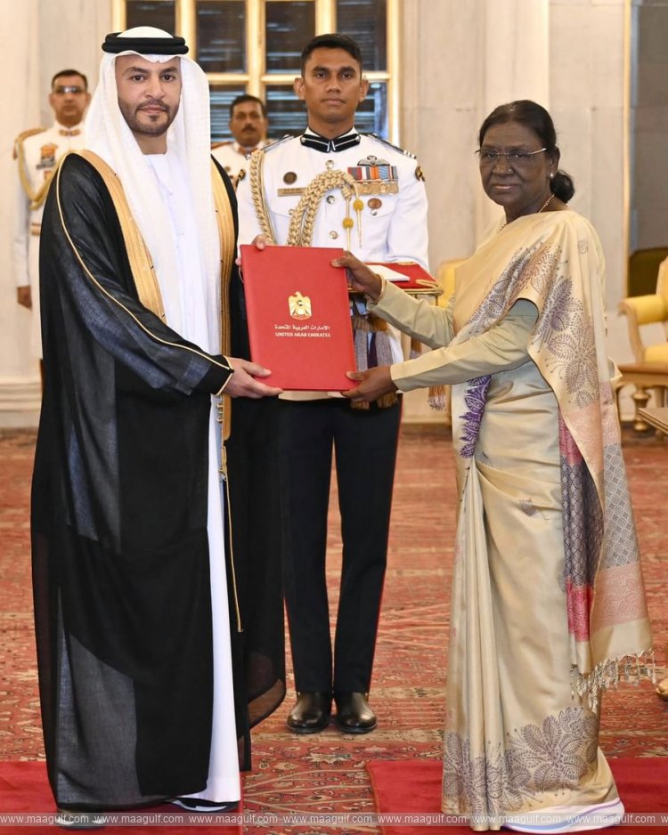 UAE Ambassador presents credentials to President of India