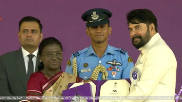 Mammootty receives his 4th Best Actor National Award, gets a standing ovation