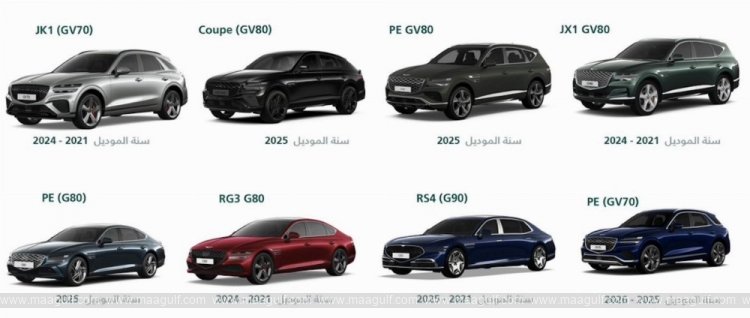 Recall of 4,464 Genesis cars in Saudi Arabia..!!