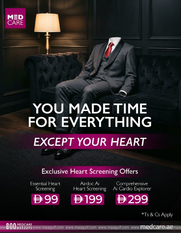 World Heart Day: Medcare Offers Heart Health Screenings Through September 30
