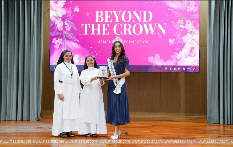 Miss Universe Kaziah Returns to Her Former School in Abu Dhabi