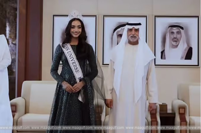 UAE-Raised Miss Universe India 2026 Kaziah Liz Mejo Meets Sheikh Nahyan Ahead of Global Pageant