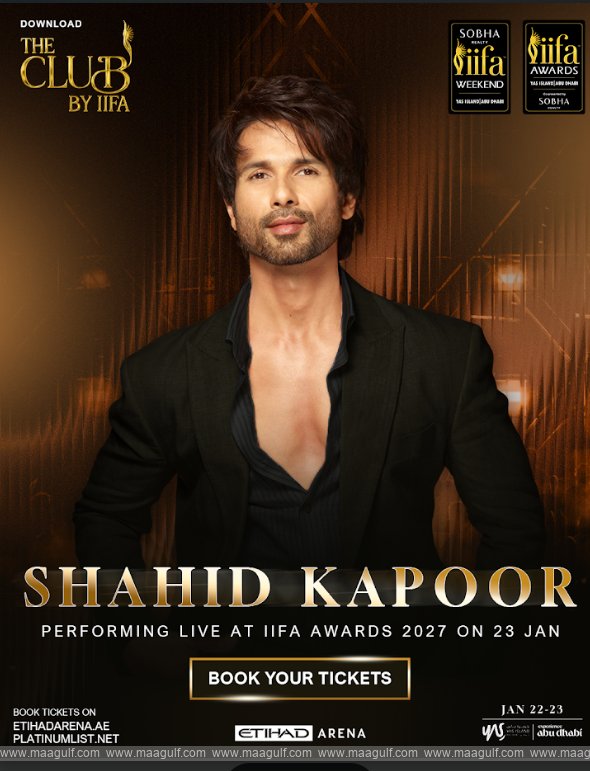 Shahid Kapoor to take IIFA 2027 stage with a Show-Stopping Performance in Abu Dhabi