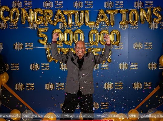 Indian wins Dh5 million in lottery ahead of 60th birthday!