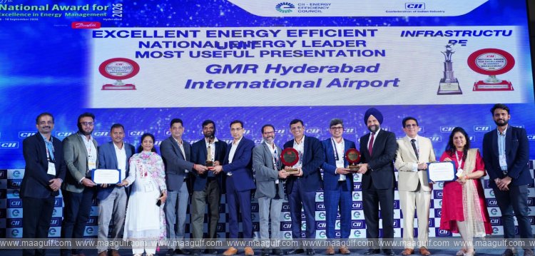 సీఐఐ అవార్డ్స్‌లో జీఎంఆర్ హైదరాబాద్ ఎయిర్‌పోర్ట్‌కు ఎనిమిదోసారి ‘ఎనర్జీ లీడర్’ గౌరవం