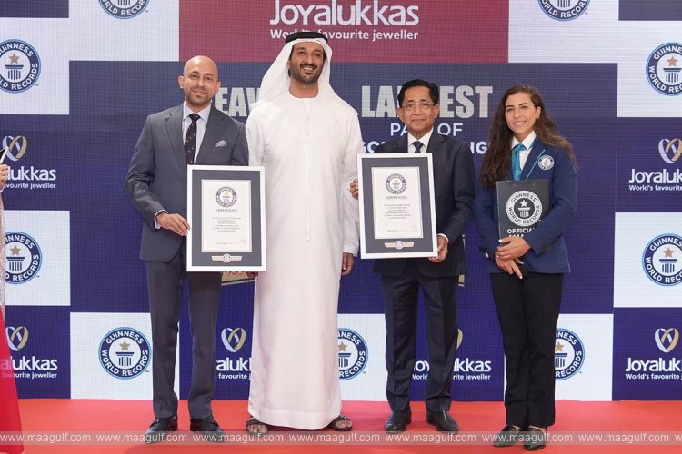 Joyalukkas Creates History with Two Guinness World Records for Gold Earrings