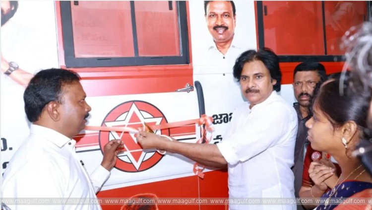 Pawan Kalyan launches \'Jana Sena Graduate Express\'
