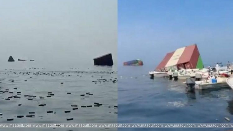 A ship sunk in the ocean.. Expensive iPhones floating on the water!