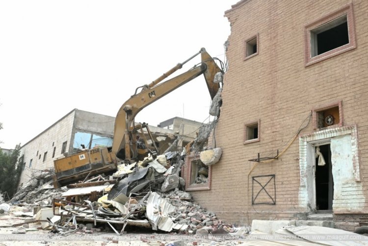 Demolition of illegal structures in Kuwait..!!