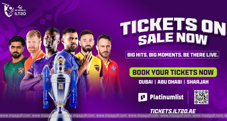 Time to grab match tickets for the biggest cricket extravaganza in the Gulf region – DP World ILT20 Season 5