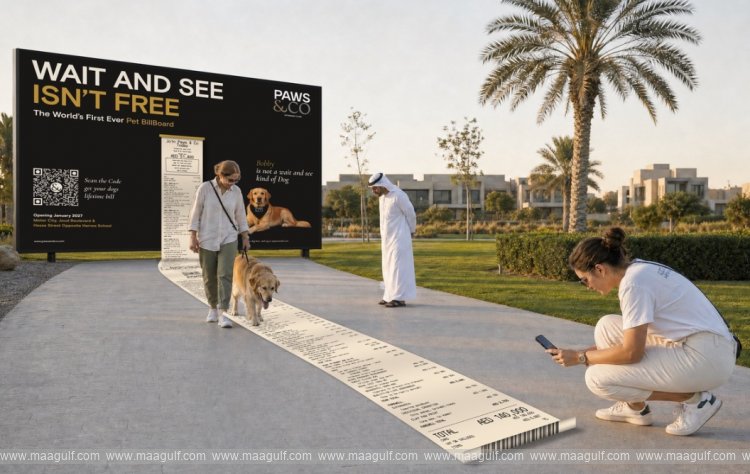 Paws & Co Unveils World’s First Pet Bill-board Worth AED 140,000