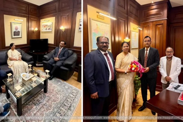 MP Rajathi Salma visited the embassy in Bahrain!!