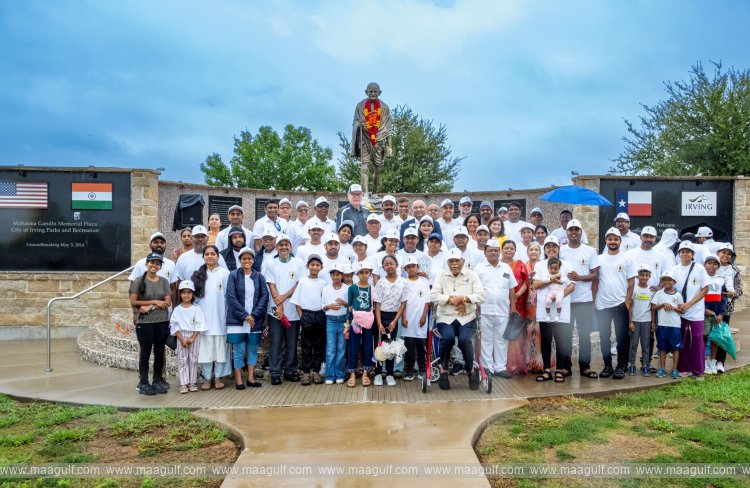 డాలస్ లో మహత్మాగాంధీ మెమోరియల్ వద్ద ఘనంగా 157వ గాంధీ జయంతి వేడుకలు