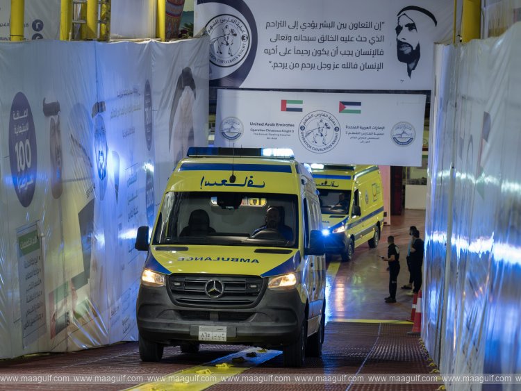 UAE Floating Hospital receives 12 new patients from Gaza under Operation Chivalrous Knight 3