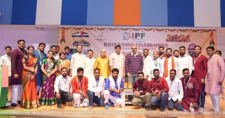 IPF Telangana State Council celebrates Bathukamma in Dubai