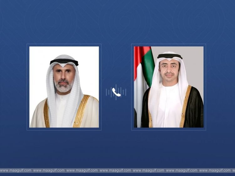 Abdullah bin Zayed holds phone call with Kuwaiti Foreign Minister